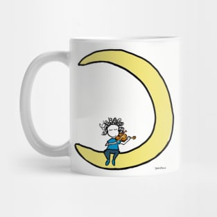 Moon and violin Mug